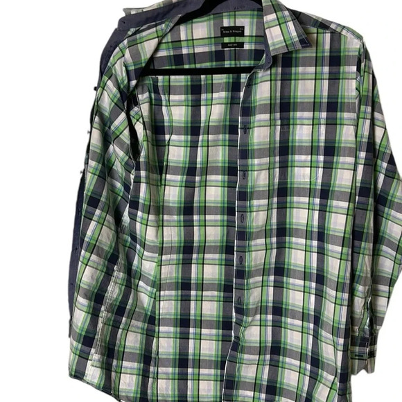 Bruun & Stengade plaid Cotton men shirt,EC but tag is vintage US NECK 15.5” - Picture 9 of 14